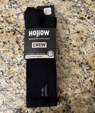 Hollow Alpaca Crew Socks Mid Calf Black Size L Temperature Regulating Odorless