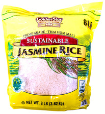Golden Star Prime Grade Thai Hom Mali Sustainable Jasmine Rice 8 Lbs EXP 07/2027