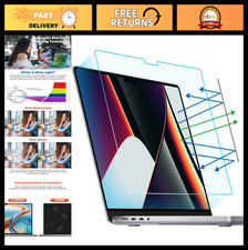 2-Pack Anti Blue Light Matte Screen Protector for 16" MacBook Pro - Eye Protecti