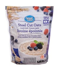 Great Value, Steel Cut Oats, 1kg/2.2 lb
