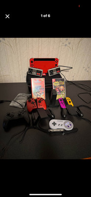 Nintendo Switch OLED Model HEG-001 Handheld Console - 64GB - Black/Neon Red/Neon