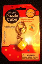 PLAYMAKER WORLDS TINIEST PUZZLE MICRO CUBE KEY CHAIN TWIST FIDGET FREE SHIPPING