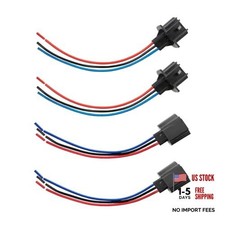 4PCS 9008 H13 Car Headlight Connector, Female  Male Socket Adapter 2 Types