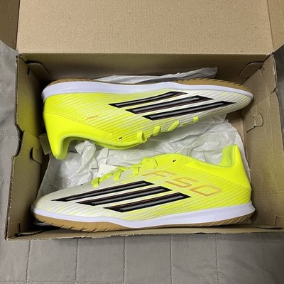 Adidas F50 CLUB Indoor Soccer Shoes Yellow / Core Black JR9049