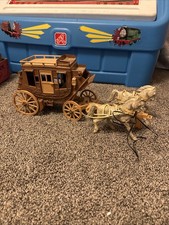 Vintage 1955 Roy Rogers Fix It Stagecoach With Horses