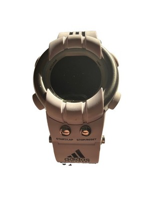 Adidas Digital Watch Womens 35mm Silver Tone Backlight 10-0095 Nylon New Battery