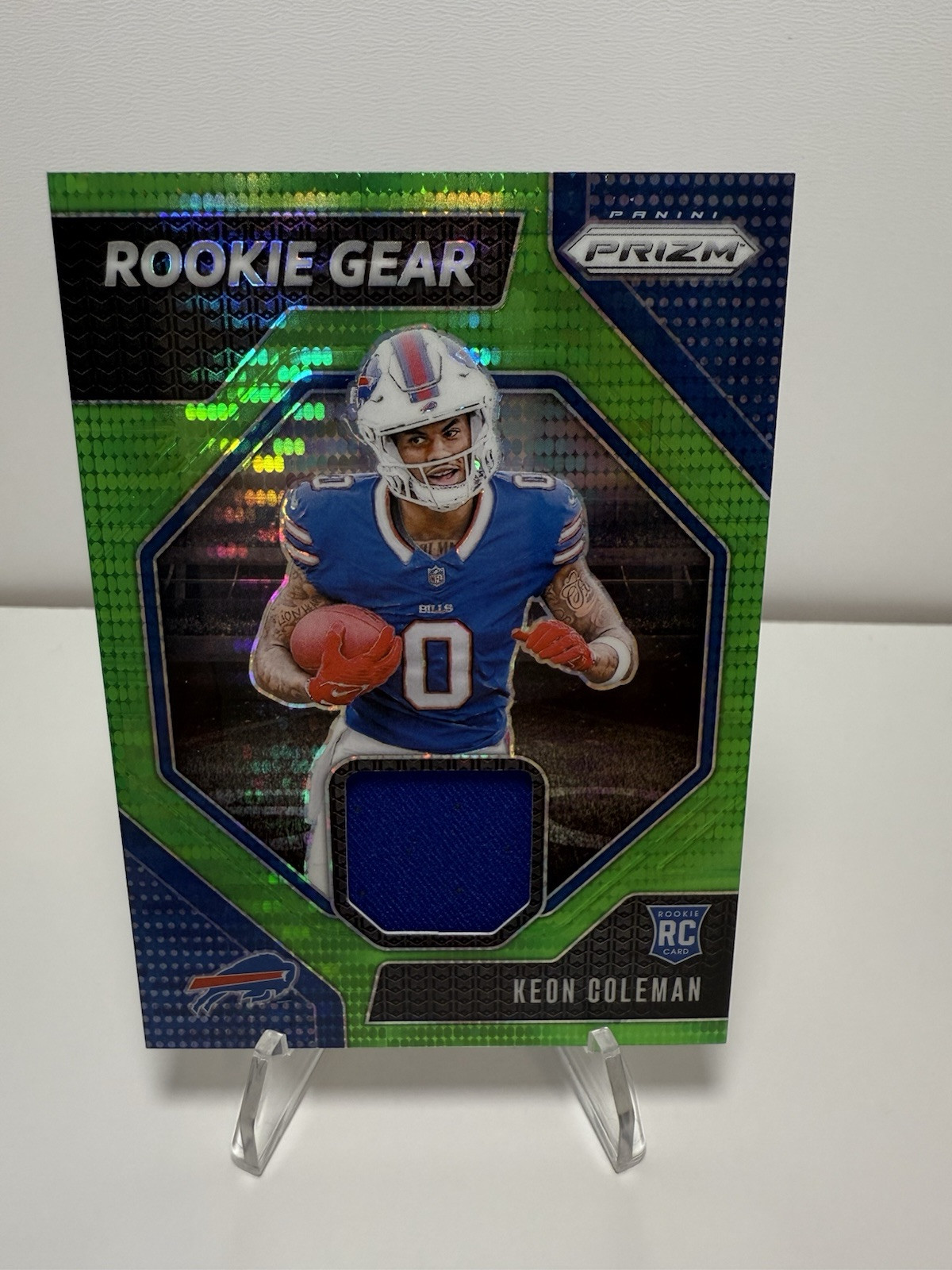 2024 Prizm - Rookie Gear Neon Green Pulsar Prizm #RG-KCN Keon Coleman (MEM, RC)