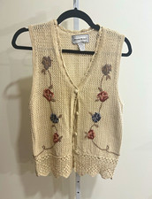 Floral Crochet Vest