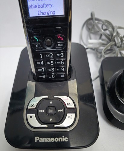 Téléphone sans fil double Panasonic KX-TG8421E avec répondeur et SMS texte - Photo 4/9