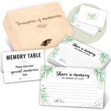 Share A Memory Card for Celebration Of Life Ideas - 50 Pcs Funeral Memorial C