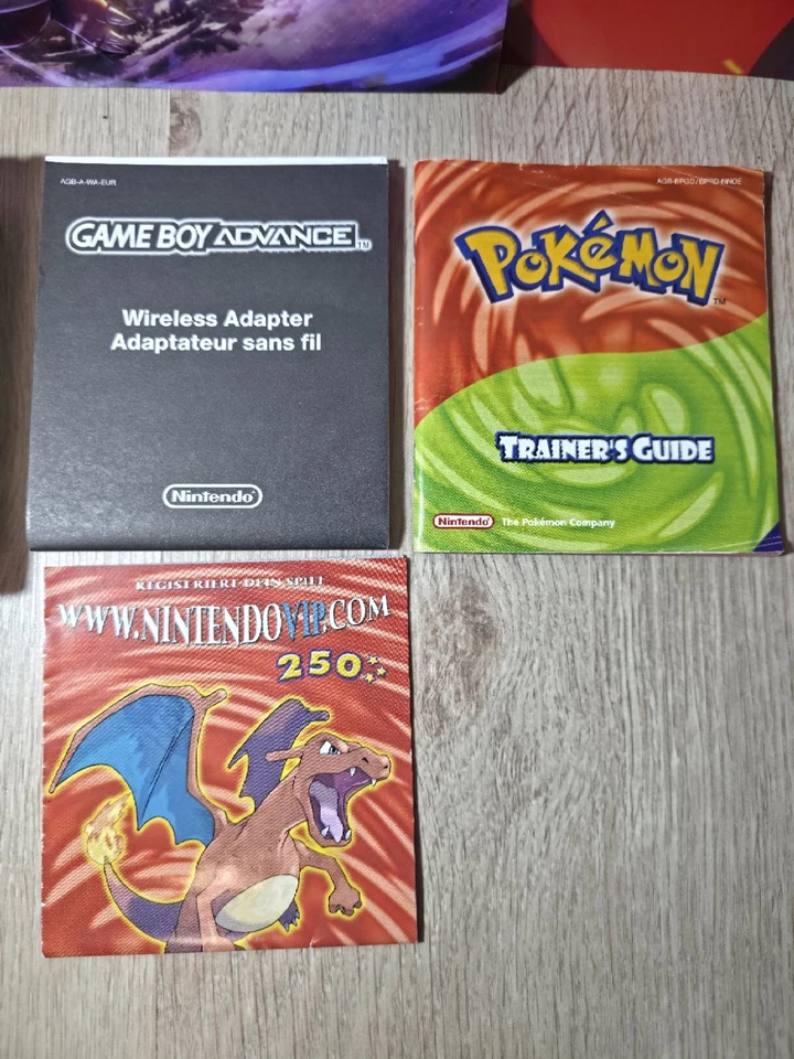 Pokémon Feuerrote Edition CIB OVP Komplett Inlay Booklets Nintendo Game Boy GBA - Bild 3 von 4