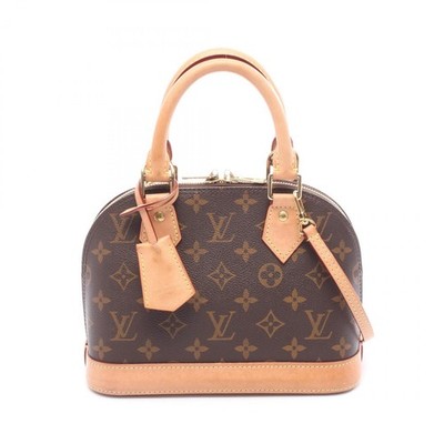 Louis Vuitton Alma handbag canvas leather Monogram brown