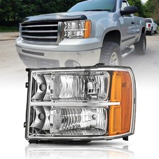 For 2007-2013 Gmc Sierra 1500 07-14 2500hd 3500hd Headlight Left Chrome Housing For 2007-2013 Gmc Sierra 1500 07-14 2500hd 3500hd Headlight Left Chrome Housing