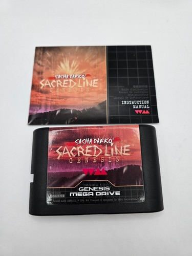 Sacred Line SEGA Genesis Mega Drive Terror Novela Visual Juego Completo - Imagen 2 de 2