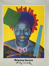 Andy WARHOL Queen Ntombi Twala Reigning Queens 1986 Denmark Art 32-1/4 x 23-1/2