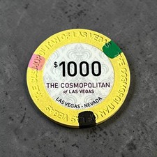 The Cosmopolitan $1000 Poker Chip Casino Las Vegas 9.4g