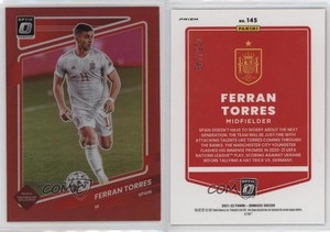 2021-22 Panini Donruss Road to Qatar Optic Red Prizm /149 Ferran Torres #145
