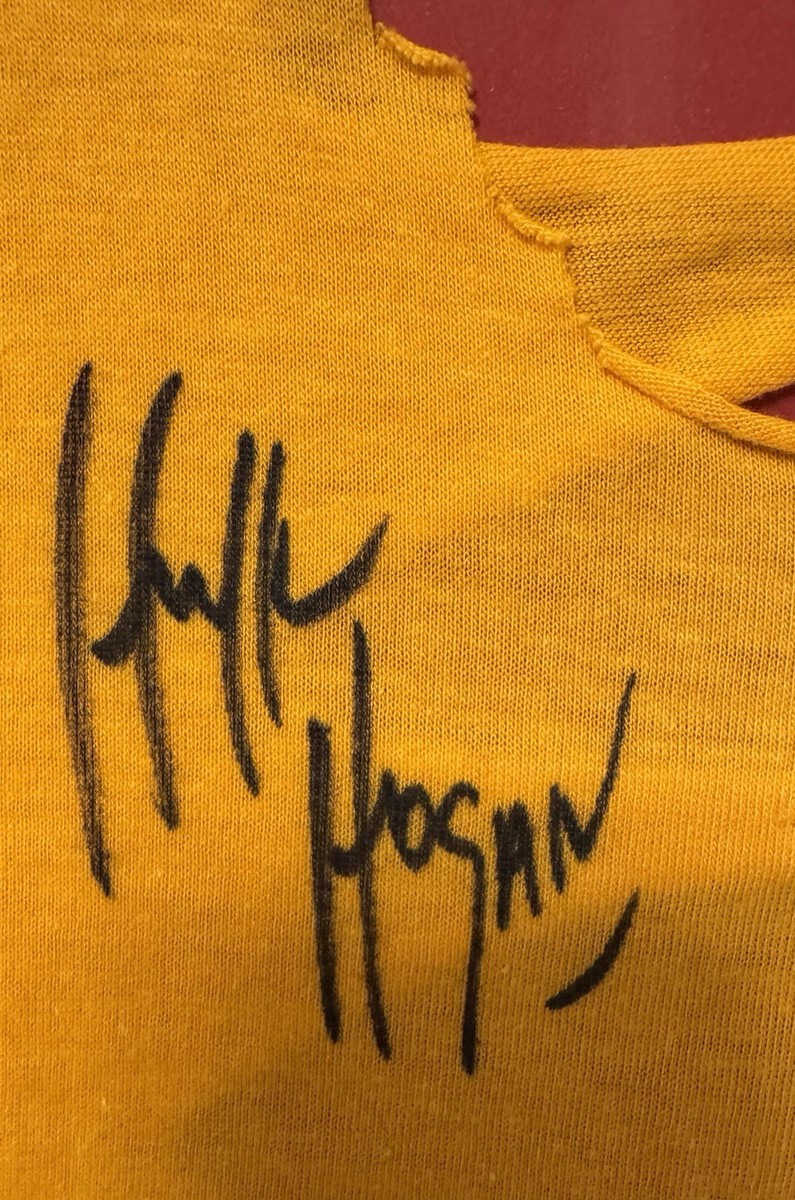HULK HOGAN Signed Authentic 1980's “HULK RULES” T-Shirt Framed
