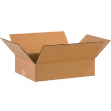 PARTNERS BRAND 16 x 12 x 4 Corrugated Cardboard Boxes, Flat 16"L x 12"W x 4"H...