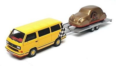 Premium ClassiXXS 1/43 Scale 13057 VW T3b Bus & Veiled Kaffer Bose Boxer Bremen