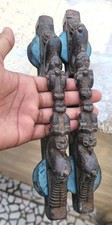 1 SET PAIR VINTAGE HAND CRAFTED WOODEN MUSICAL INSTRUMENT COLLECTABLE