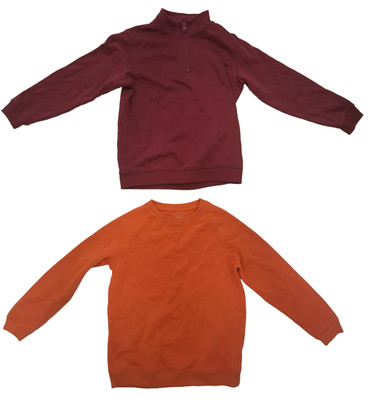 2er Set Sweatshirts Jungen Gr. 152 (11-12J) Primark orange bordeaux guter Zustan