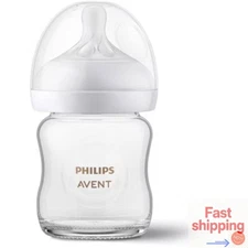 Philips Avent Glass Natural Baby Bottle with Natural Response Nipple