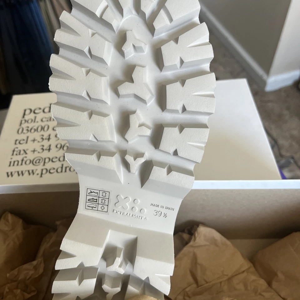 NUEVO Mocasines Pedro Garcia Sebas Suela Gamuza - Marfil - 39.5 EU 9 US Foto 2 de 3