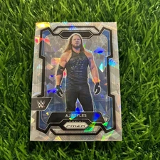 AJ Styles 2024 Panini Prizm WWE Cracked Ice #118 Smackdown