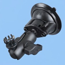 RAM Mounts Twist-Lock Suction Cup Mount with Universal Action Camera Adapter RAM