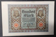 Germany 100 Mark banknote from 1920 Pick-69