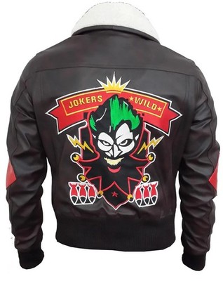 Harley Quinn Suicide Squad Bombshell Jacket Women s Real Leather Cosplay