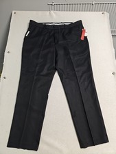 Perry Ellis Portfolio Modern Fit Dress Pants Mens 38x30 Black Luxury Performance