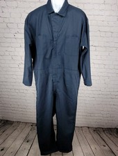 Red Kap Navy Long Sleeve Workwear Uniform Utility Coveralls Jumpsuit 50R