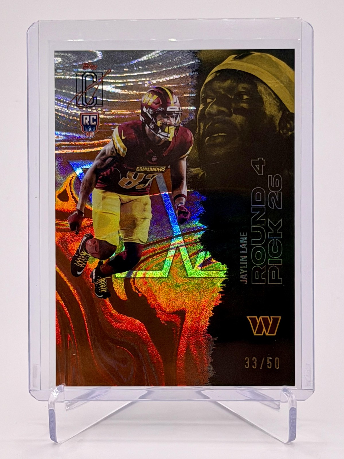 Jaylin Lane 2025 Topps Signature Class #231 Autographs Orange Lava #/50