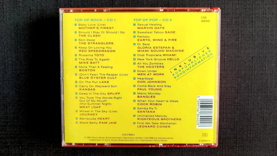 Top Of Pop and Rock - Limited Edition 🎸 2 CD BOX 💽💽 Diggi Pack - 👍👍👍👍 🥇 - Bild 3 von 4