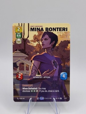 Mina Bonteri (Prestige) 1040 (U) Star Wars Unlimited Secrets of Power (SEC)