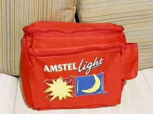 Insulated Cooler Bag. Promotional Bag w/ the Name Amstel Light. Size:  10  x 11"