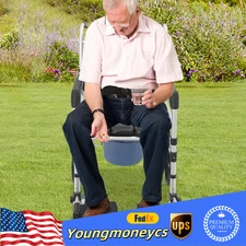 Floorstanding Heavy Duty Foldable Shower Rolling Chair With Wheels 60*52*117cm