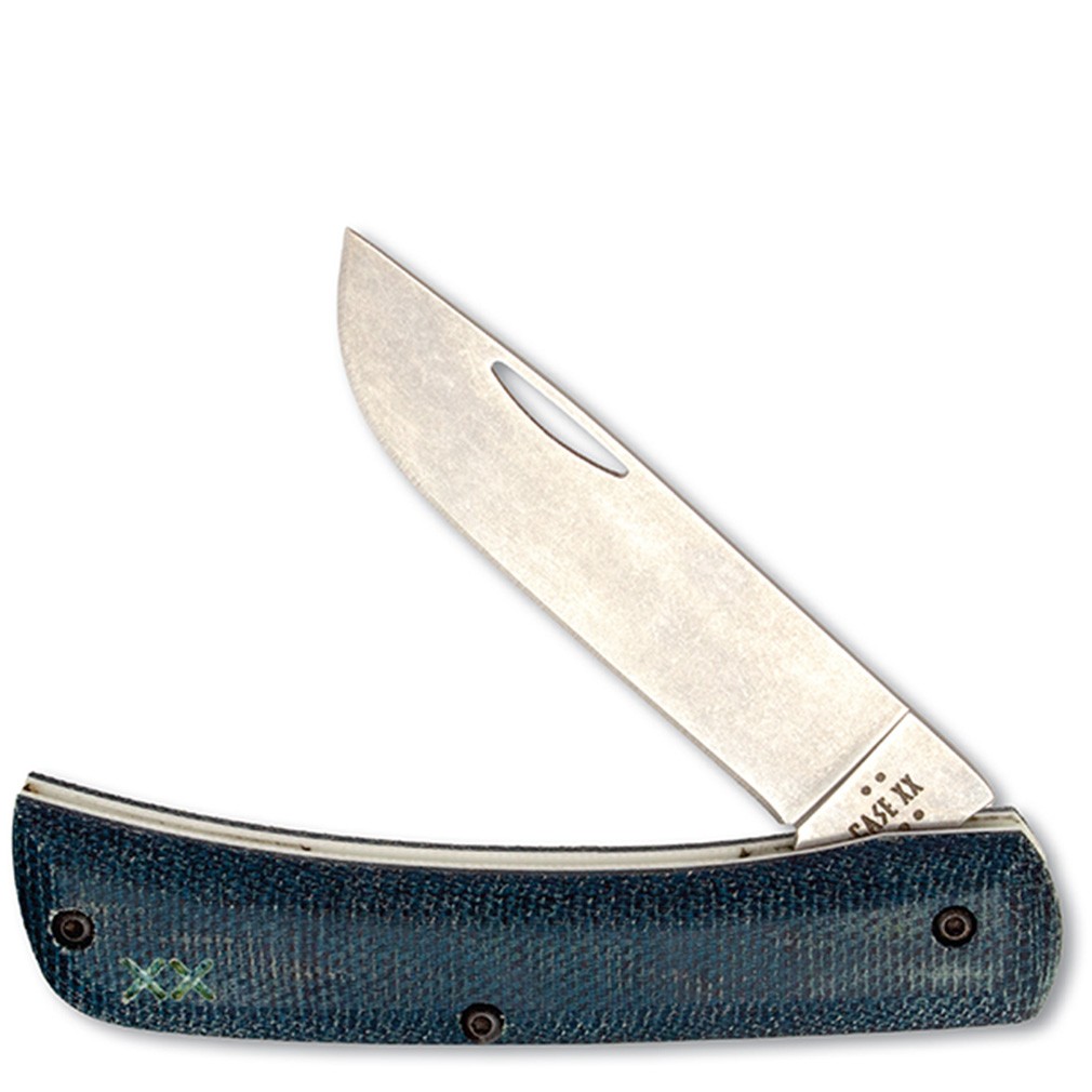 CASE XX KNIVES CROSSROADS BLUE DENIM W/WHITE G-10 XR SOD BUSTER JR XR10137