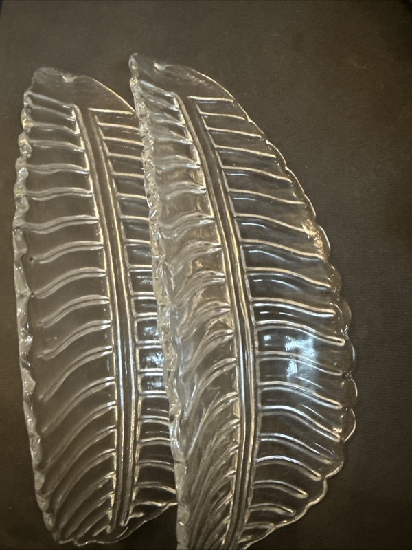 Pair of vintage Murano wall sconce – clear  - Column model Replacement Leafs