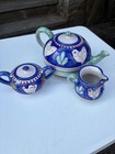 Solimene Ceramic Blue Tea Set — photo 1
