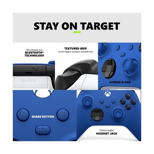Xbox Wireless Controller - Shock Blue - For Xbox, PC & More - Picture 4 of 6