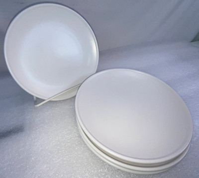 SET OF 4 Noritake 9073 Progression AU NATUREL White BREAD & BUTTER Japan Ex