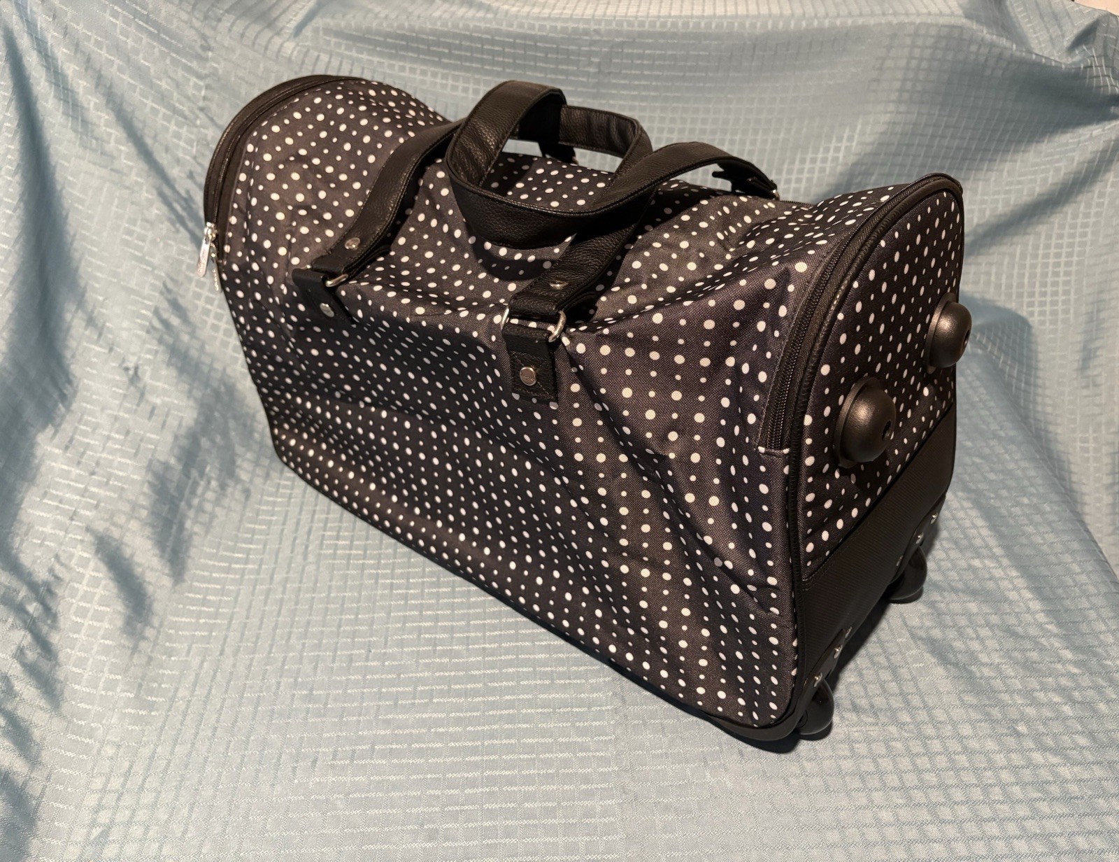 Thirty-one 31-Wheels Up Rolling Luggage-Ditty Dot Pattern-Bl