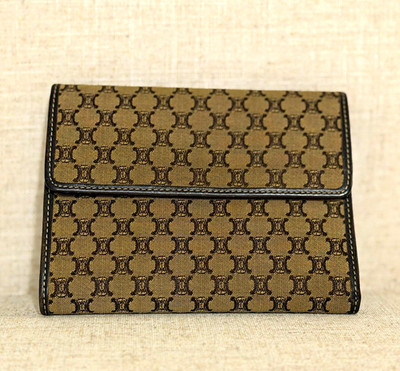 Macadam Canvas Trifold Compact Wallet