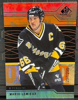 2018-19 Upper Deck SP Game Used #90 Mario Lemieux Orange Rainbow #297/299