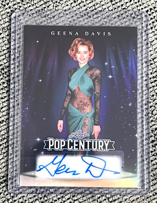 2026 Leaf Pop Century Geena Davis Purple Prismatic Auto #6/7