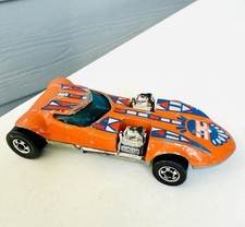 Hot Wheels Blackwall 1977 Twin Mill colores voladores esmalte naranja con tampones