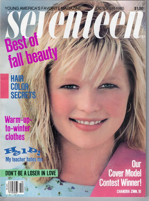 Seventeen Magazine October 1985 Chandra Zinn Priscilla Presley